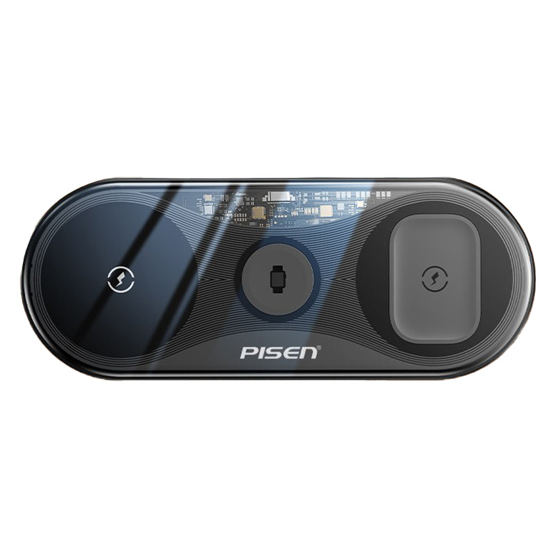 PISEN-3in1透明ワイヤレス充電器 (924764)