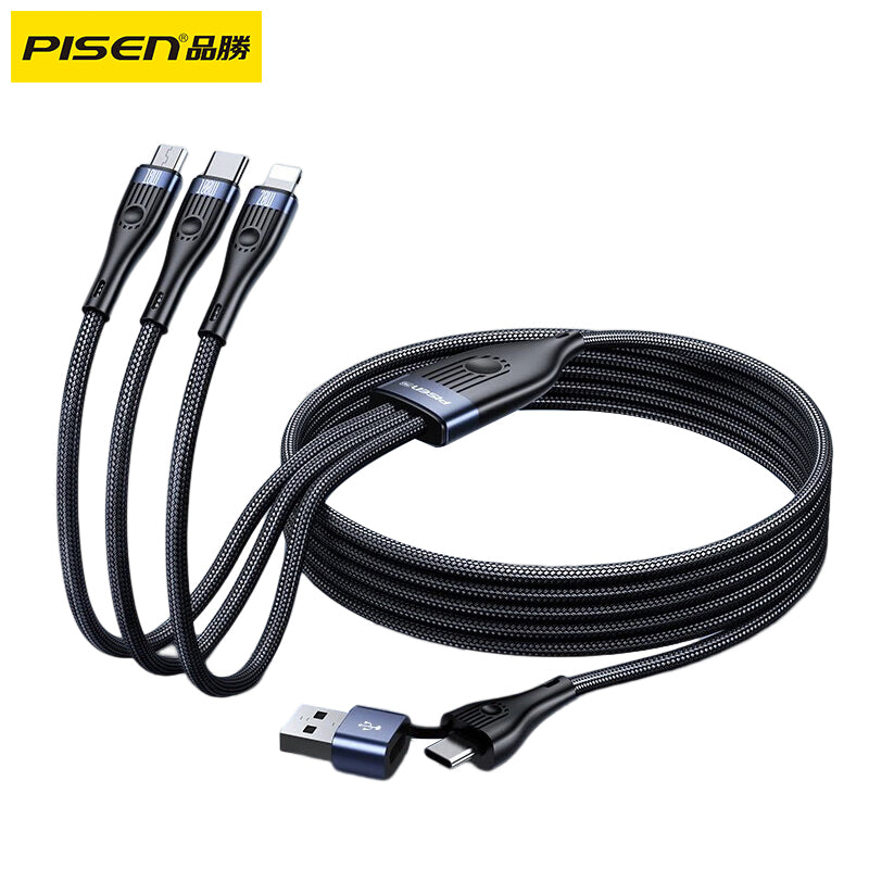 PISEN-5in1急速充電ケーブルLT-AP32-1200 （912142）