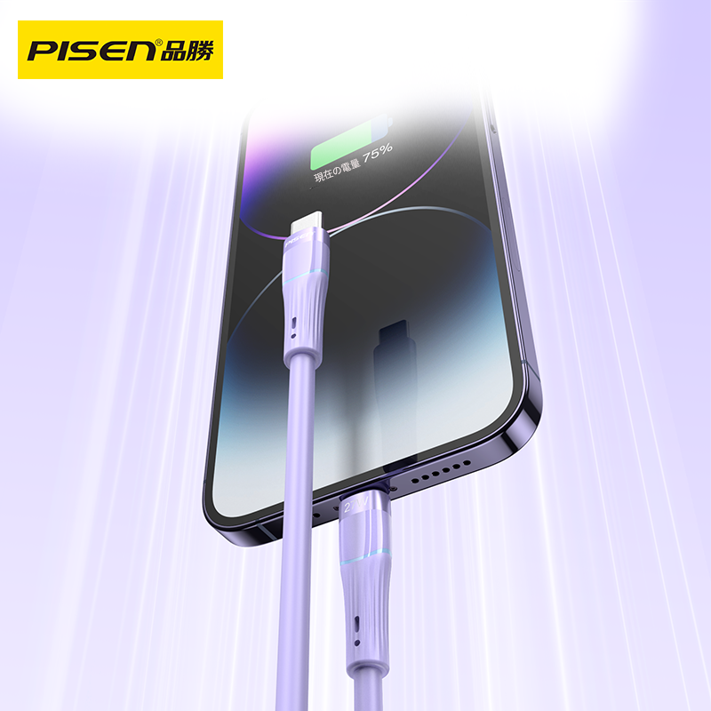 PISEN- 3A大出力Lightningケーブル 1.2m (921045)