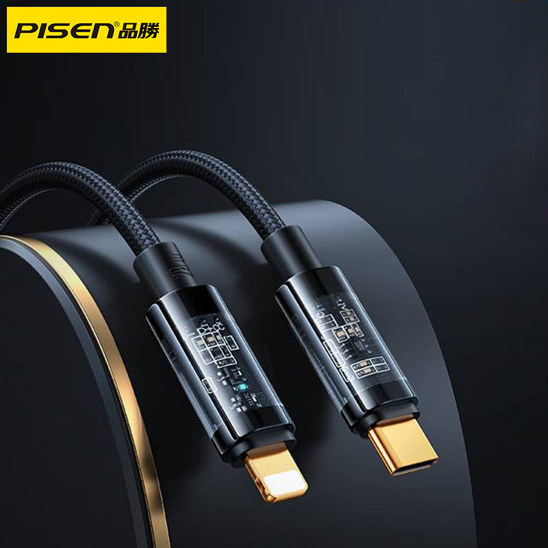 PISEN-C to L PD20W急速充電ケーブルQC-TC06 (92330)